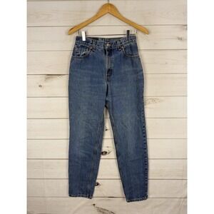 Vintage Levis 550 Jeans Womens 6 Blue Relaxed Tapered High Rise Made USA Denim